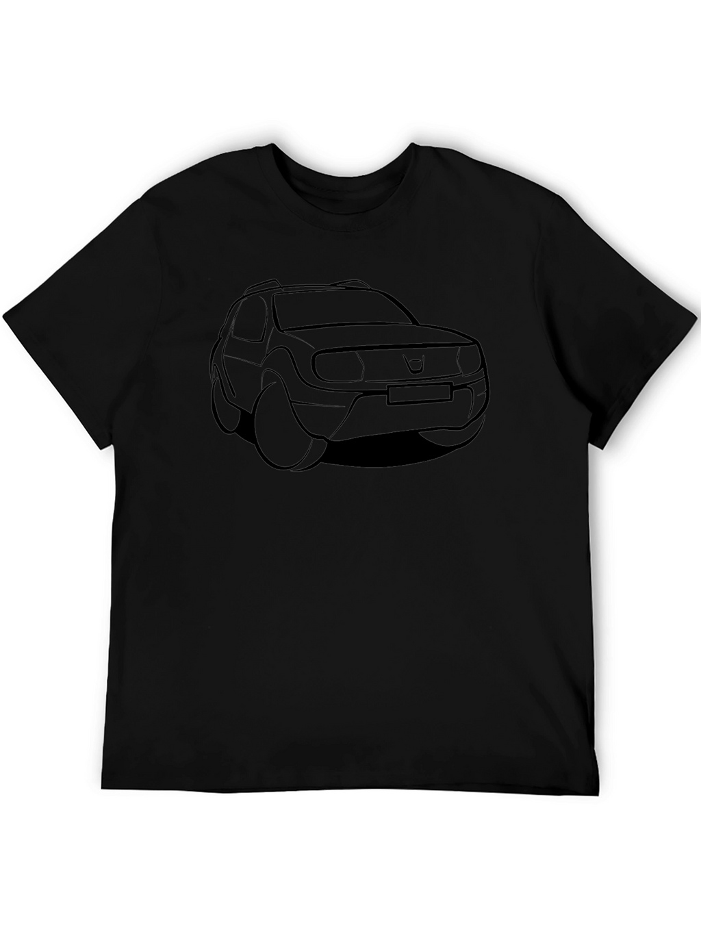 Black Dacia Duster Car Graphic T-Shirt