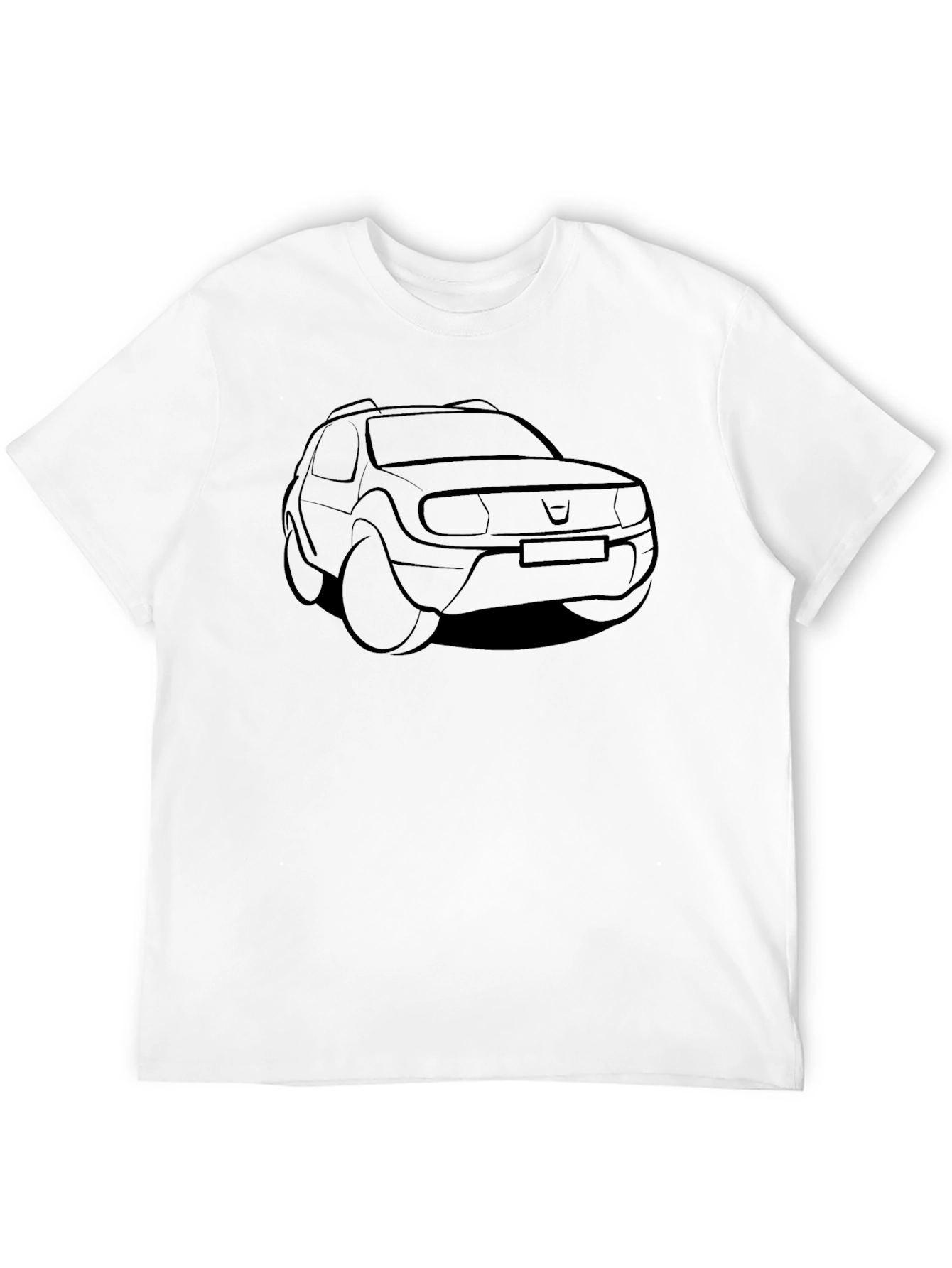 Black Dacia Duster Car Graphic T-Shirt
