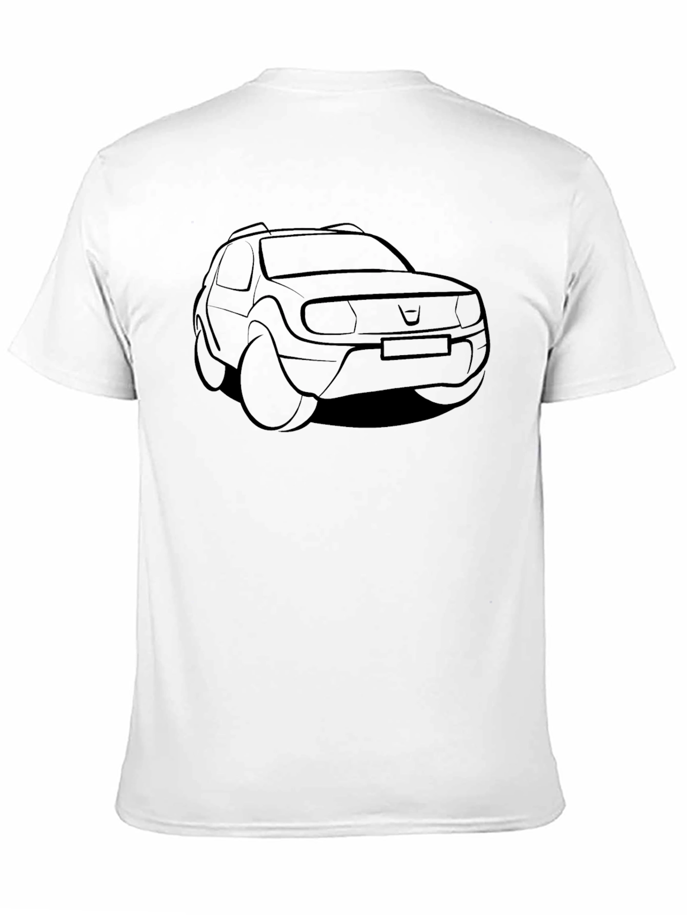 Black Dacia Duster Car Graphic T-Shirt