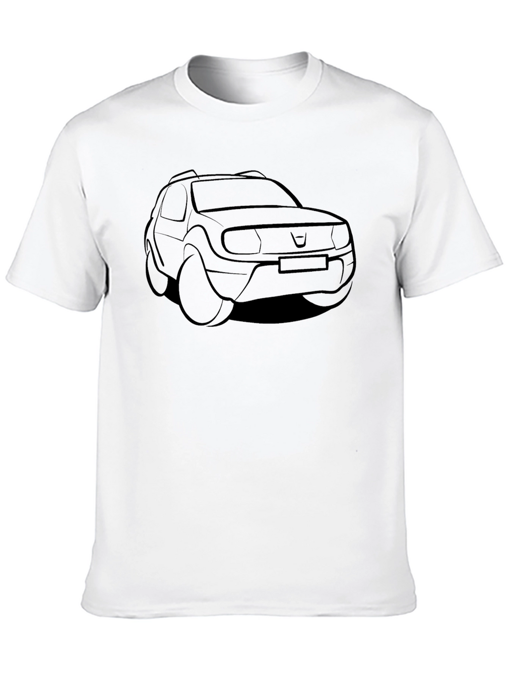 Black Dacia Duster Car Graphic T-Shirt