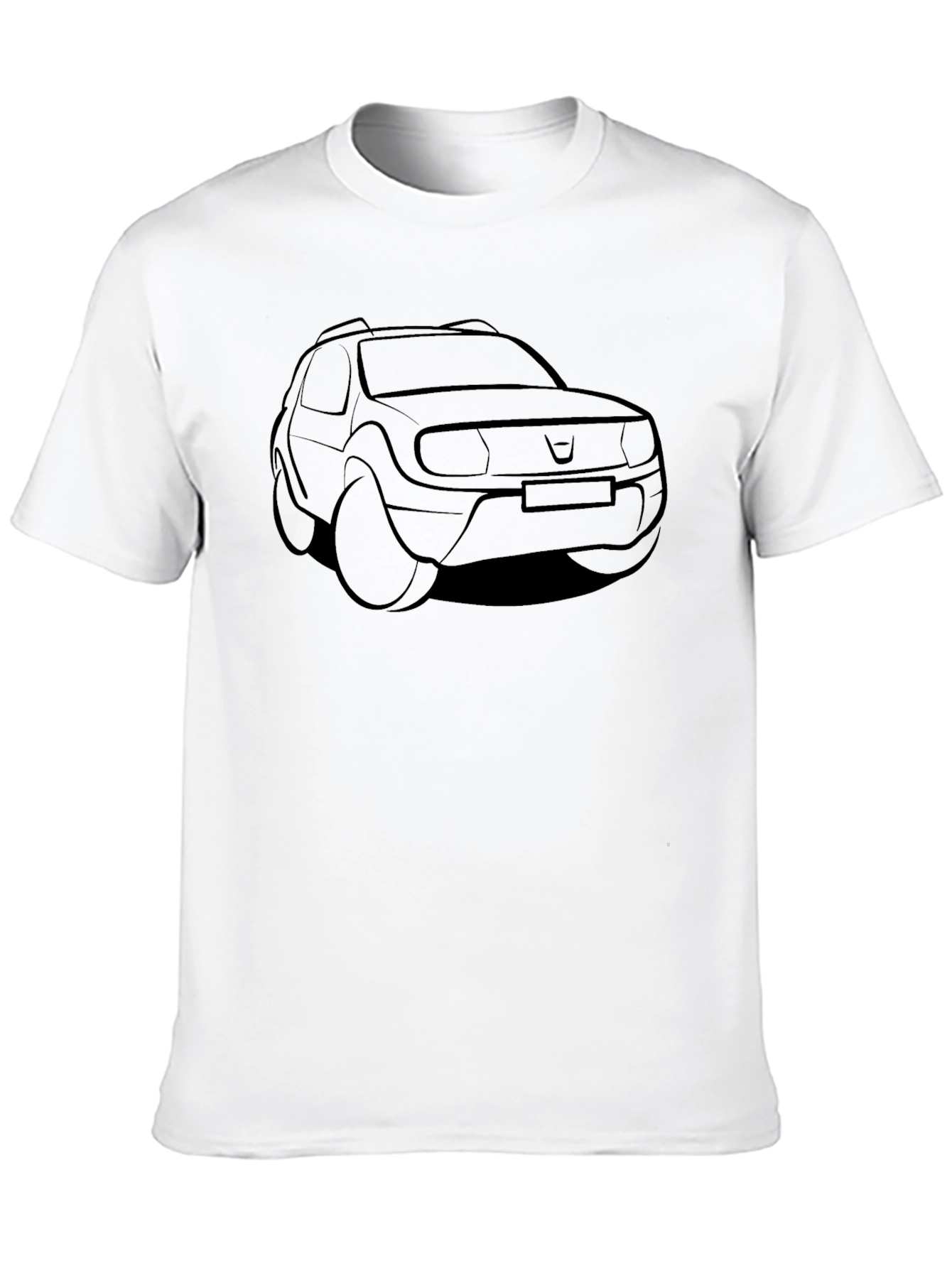 Black Dacia Duster Car Graphic T-Shirt