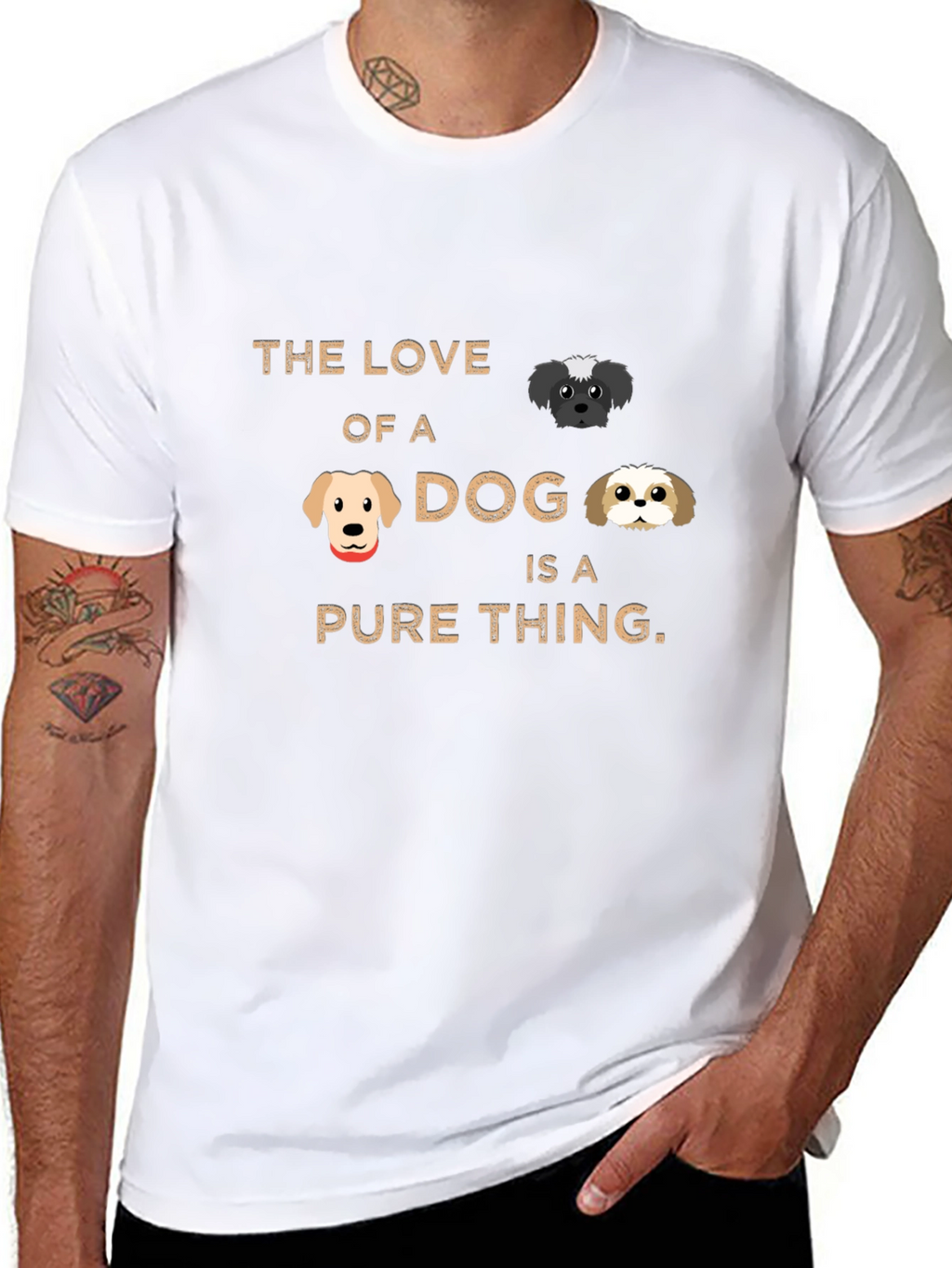 Dog Lovers T-Shirt: Pure Love Design