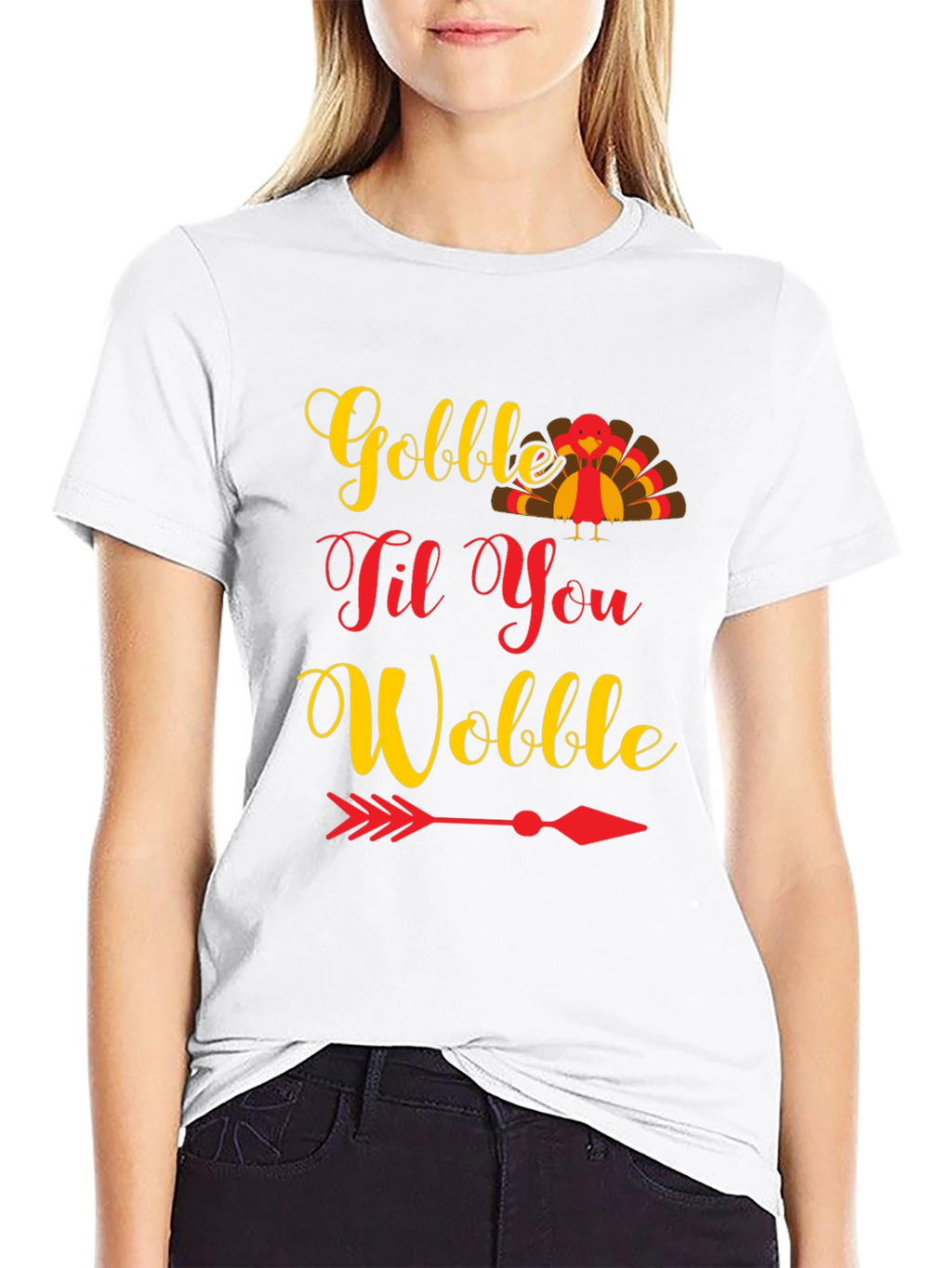 Gobble Til You Wobble Thanksgiving T-Shirt