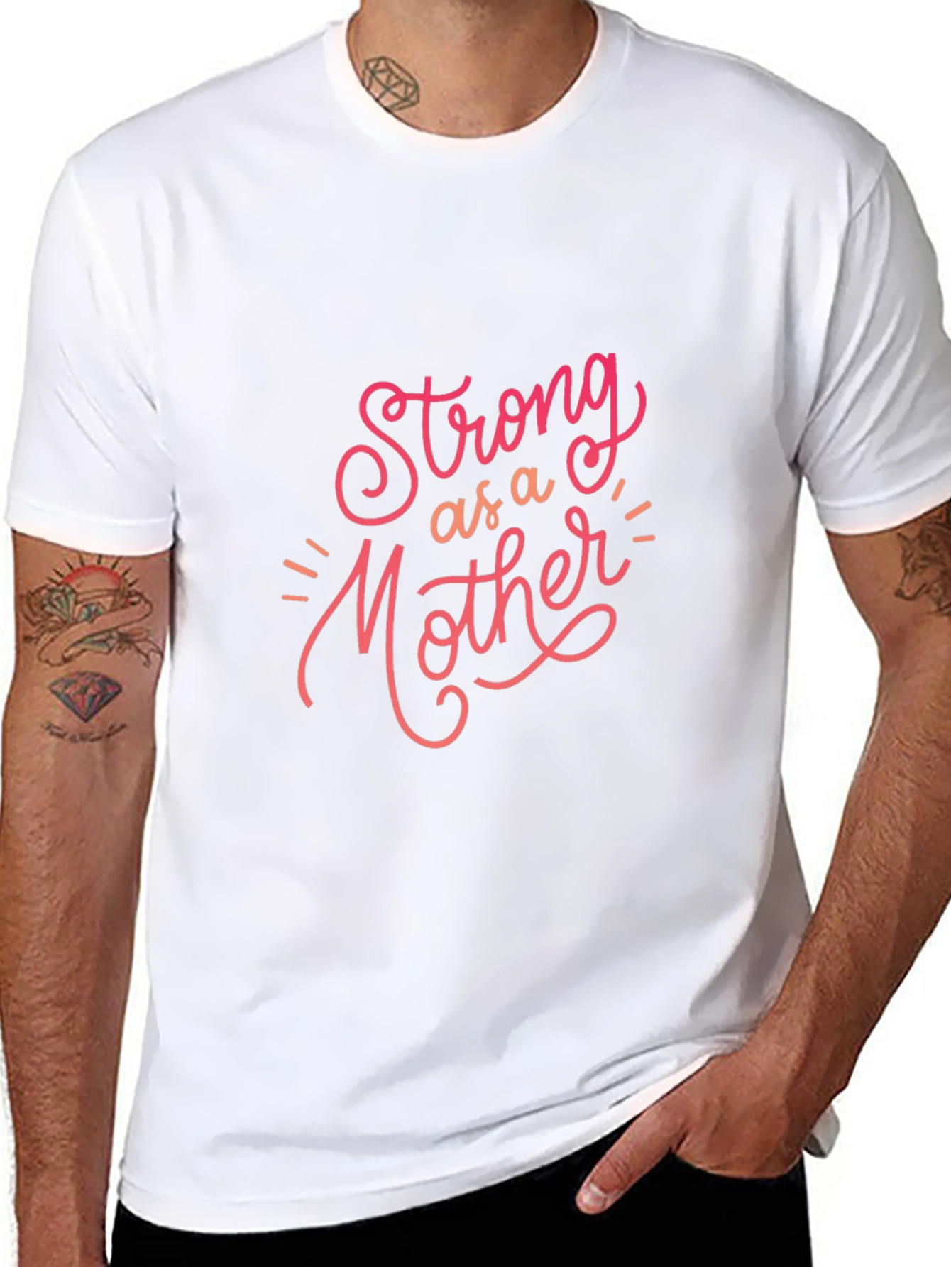 Strong as a Mother Graphic Tee - Black