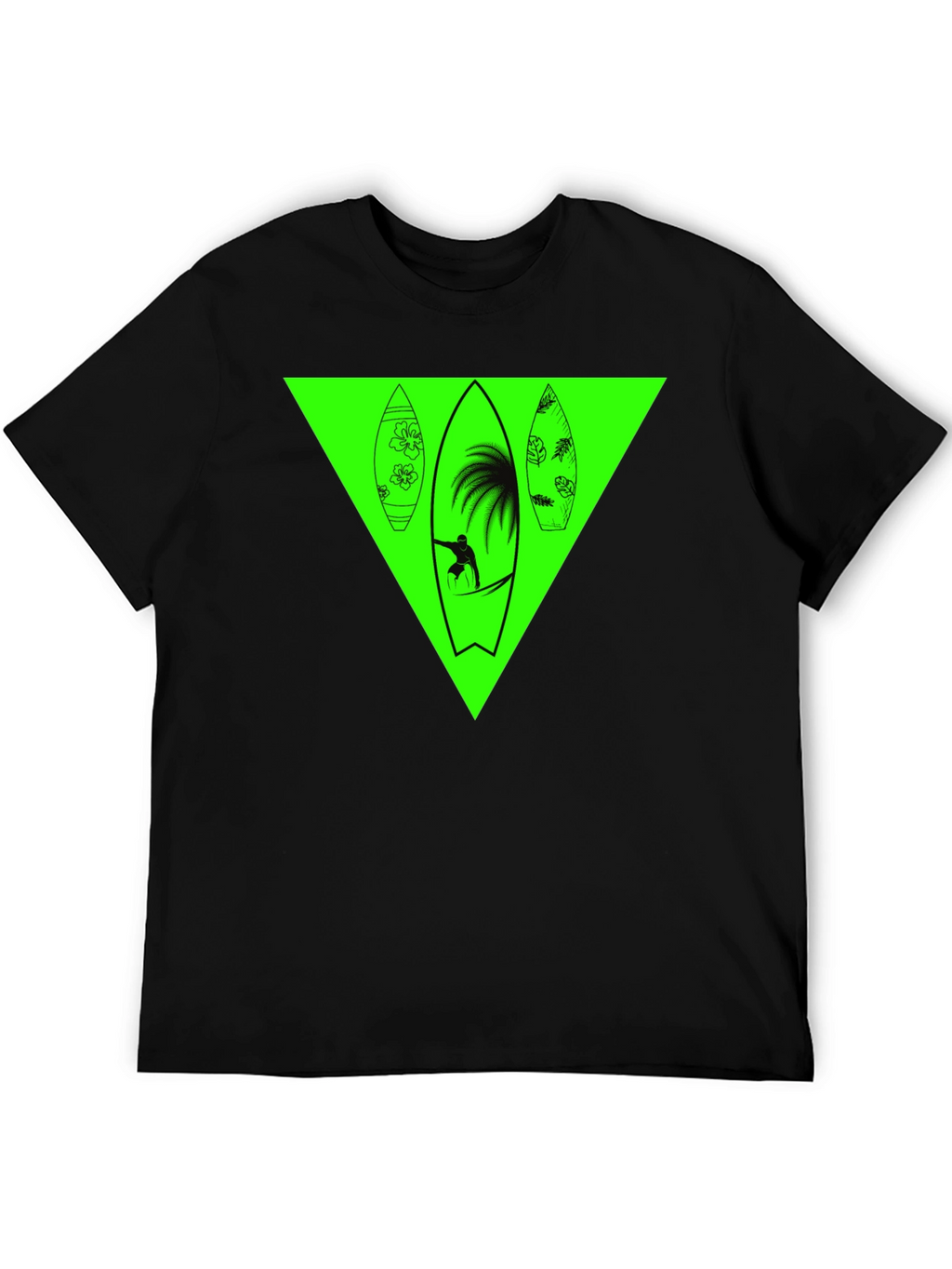 Surfboard Graphic Tee - Black