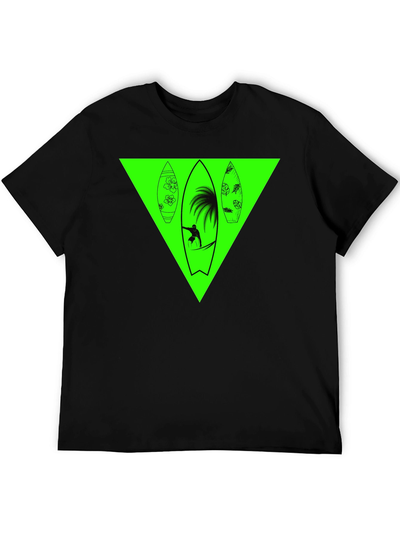 Surfboard Graphic Tee - Black