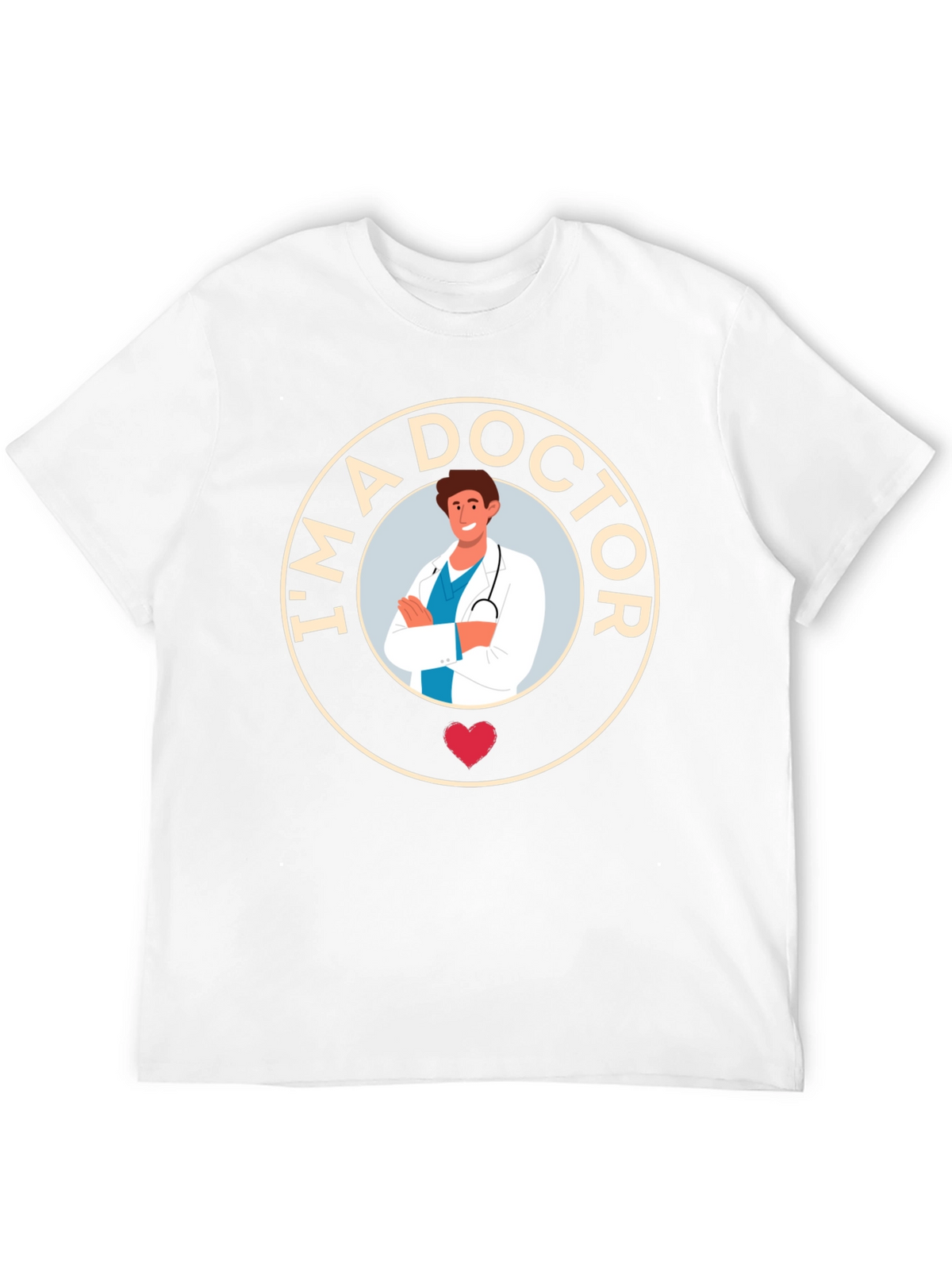 Im a Doctor Graphic Tee - Black Cotton T-Shirt