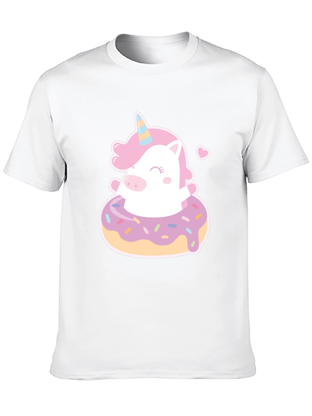 Unicorn Donut T-Shirt - Cute Graphic Tee