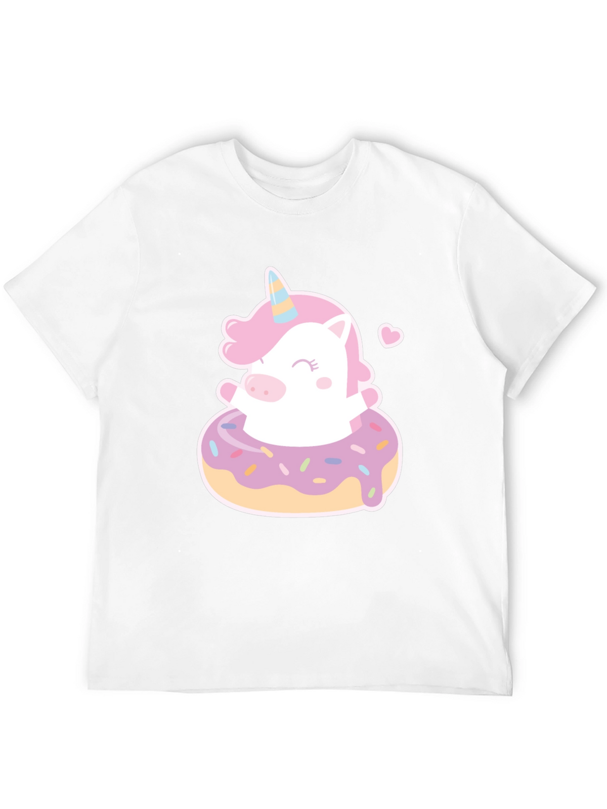 Unicorn Donut T-Shirt - Cute Graphic Tee