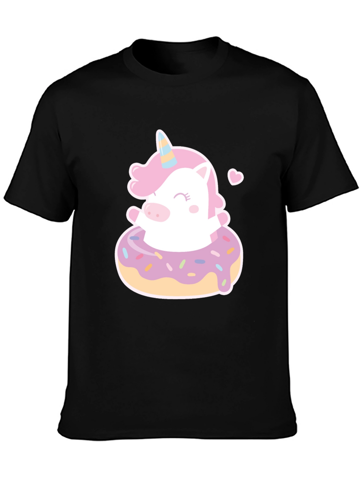 Unicorn Donut T-Shirt - Cute Graphic Tee