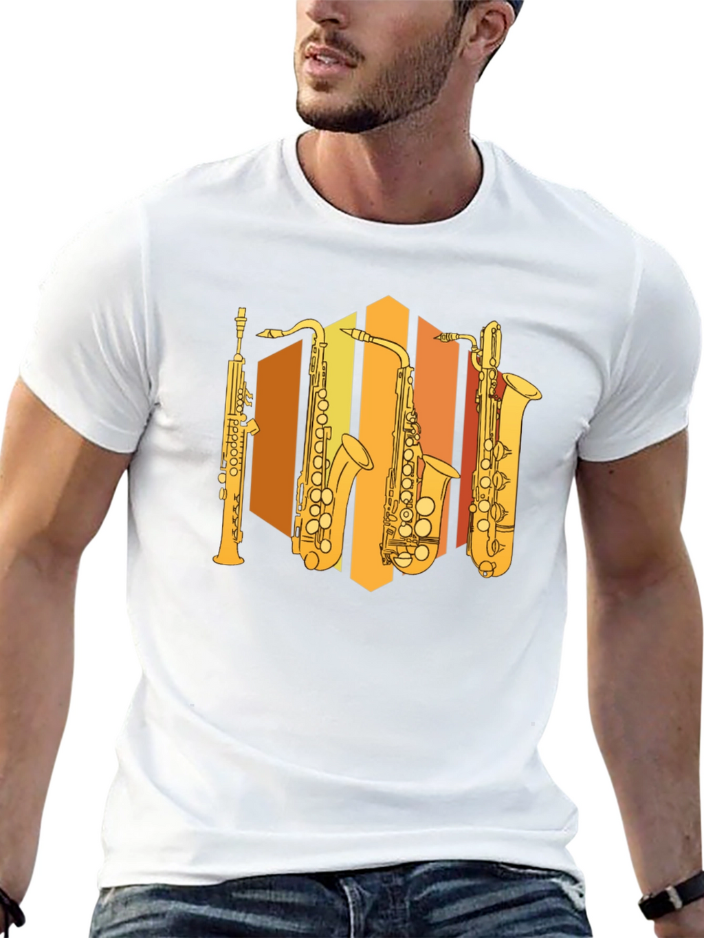 Saxophone Instrument Graphic T-Shirt