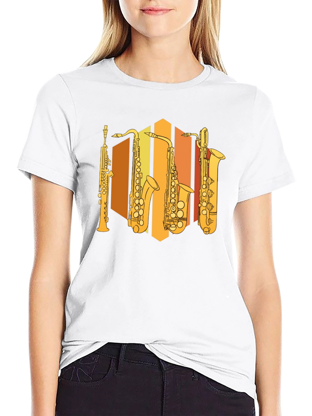 Saxophone Instrument Graphic T-Shirt