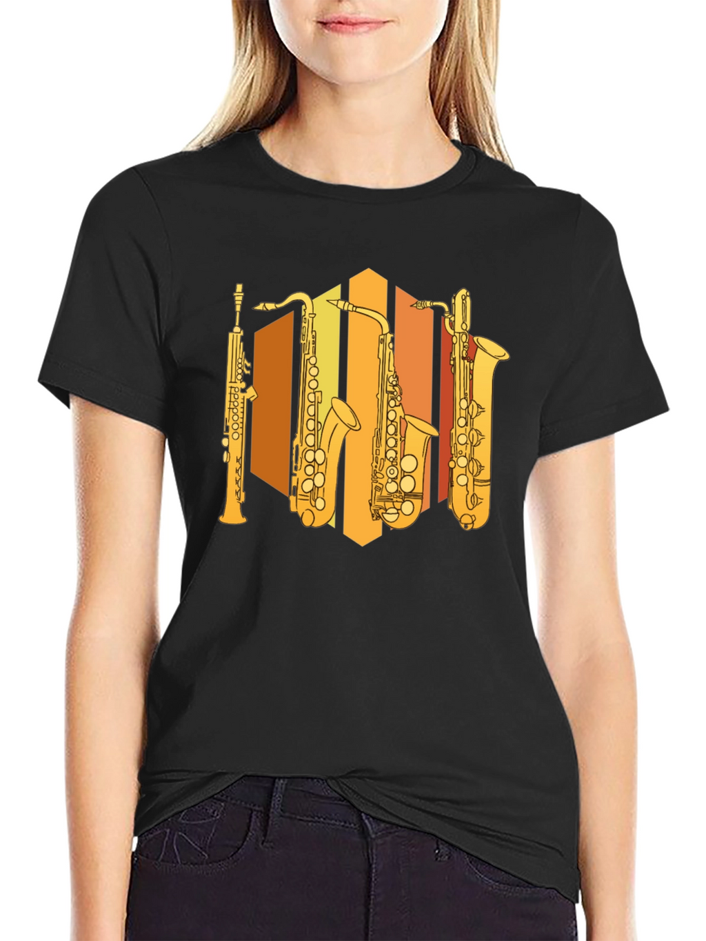 Saxophone Instrument Graphic T-Shirt