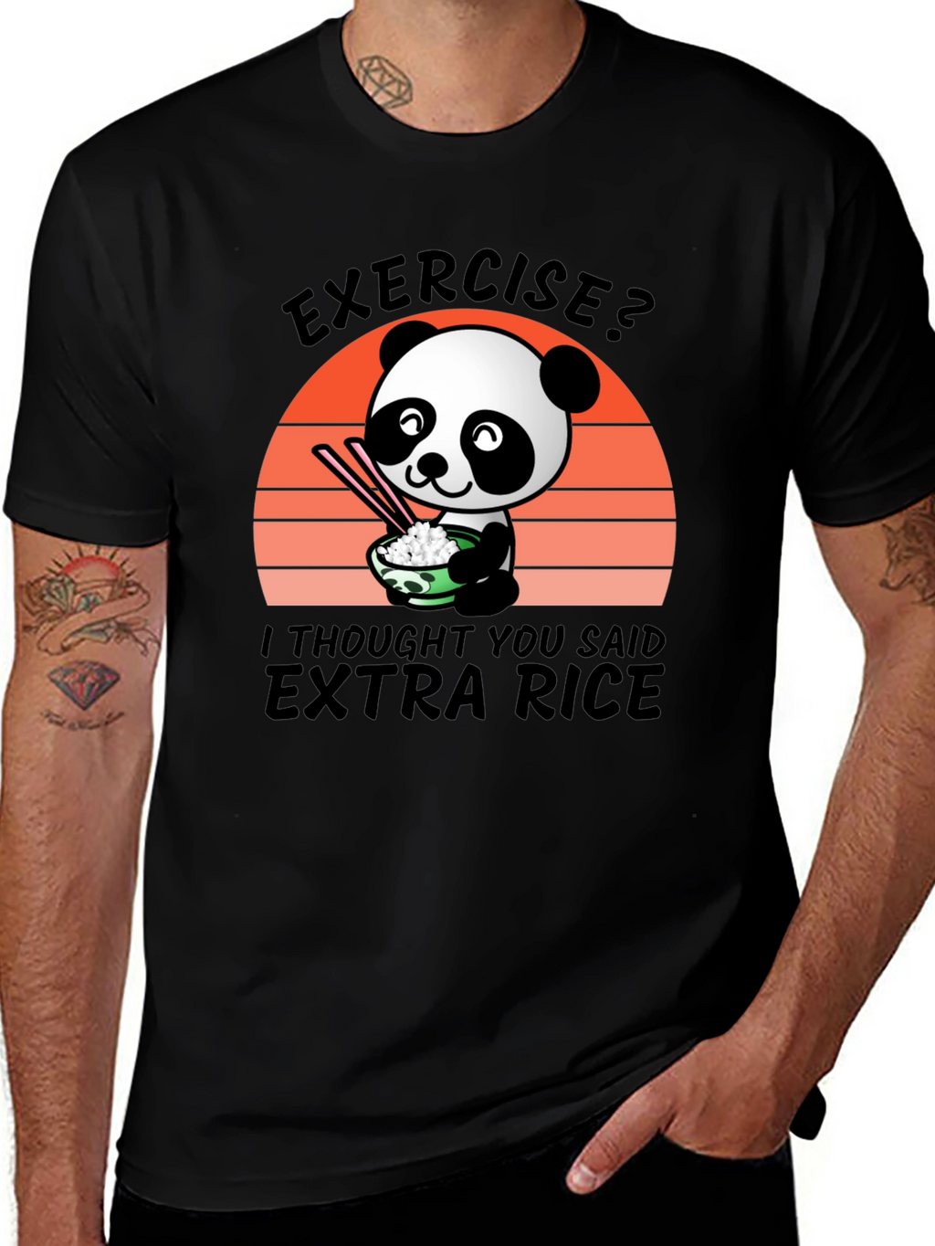 Panda Extra Rice T-Shirt - Cute & Comfy