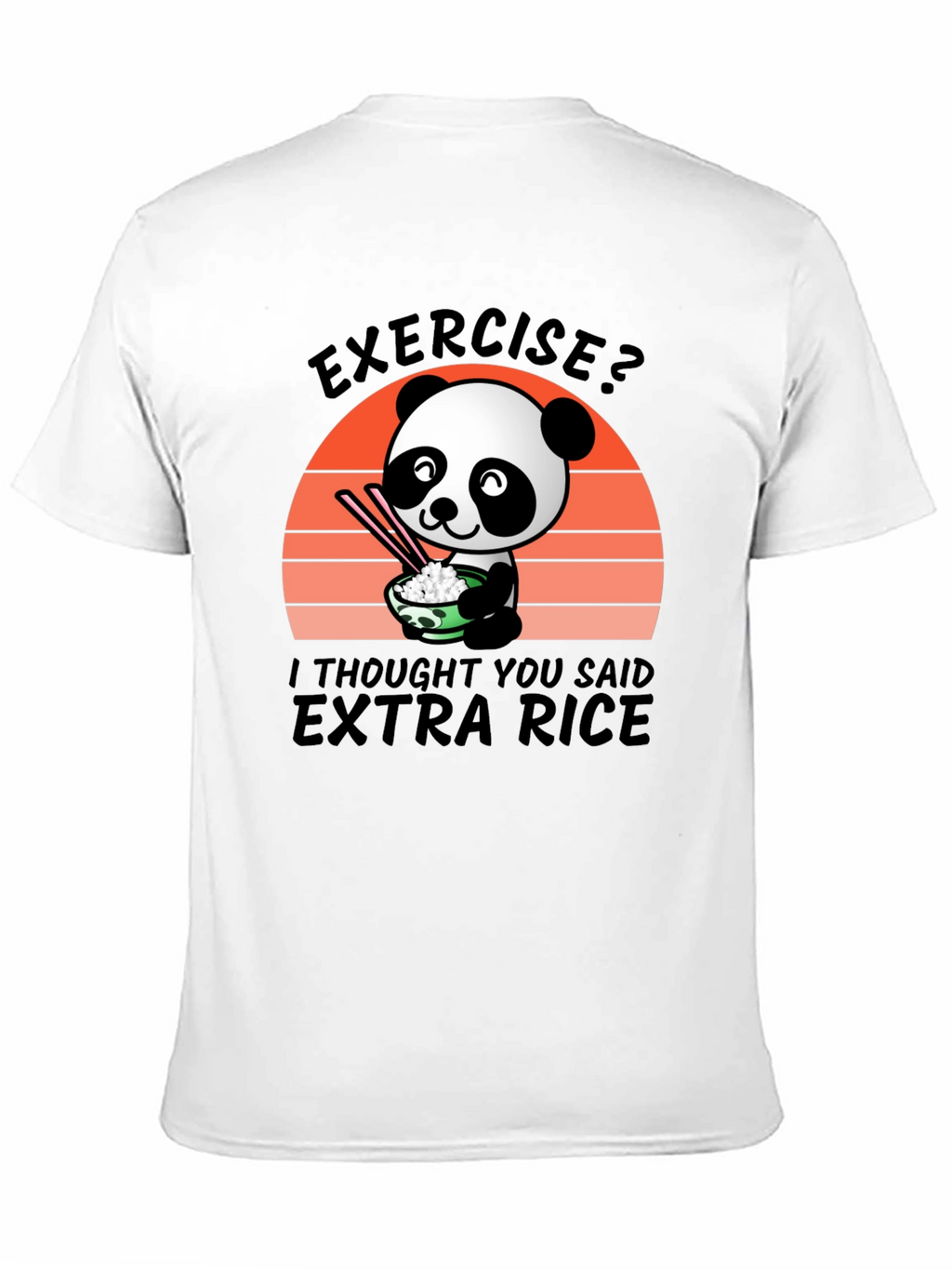 Panda Extra Rice T-Shirt - Cute & Comfy