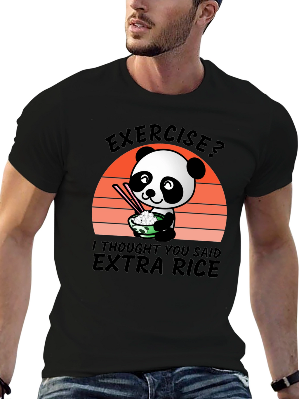 Panda Extra Rice T-Shirt - Cute & Comfy