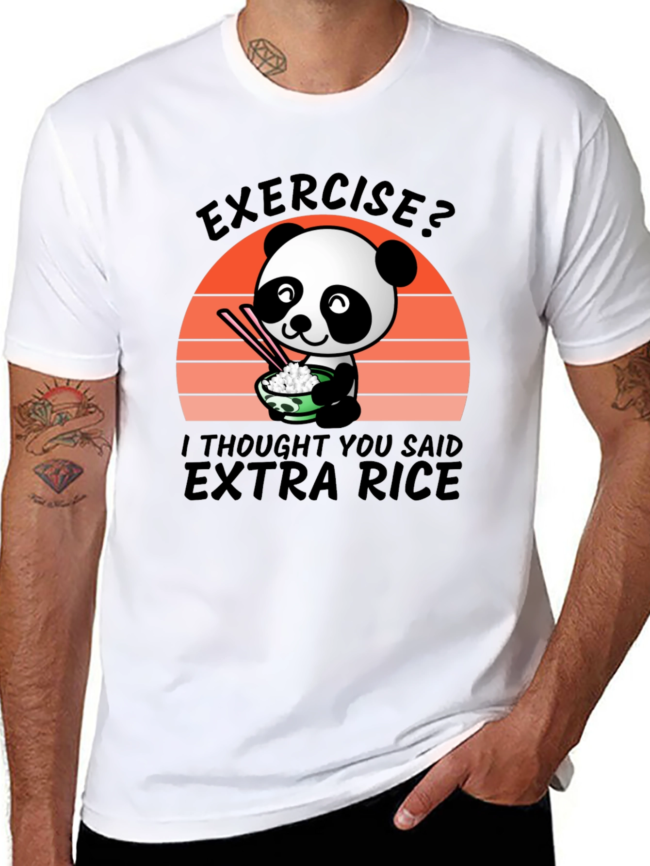 Panda Extra Rice T-Shirt - Cute & Comfy