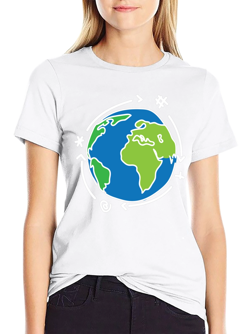 Earth Graphic Black T-Shirt