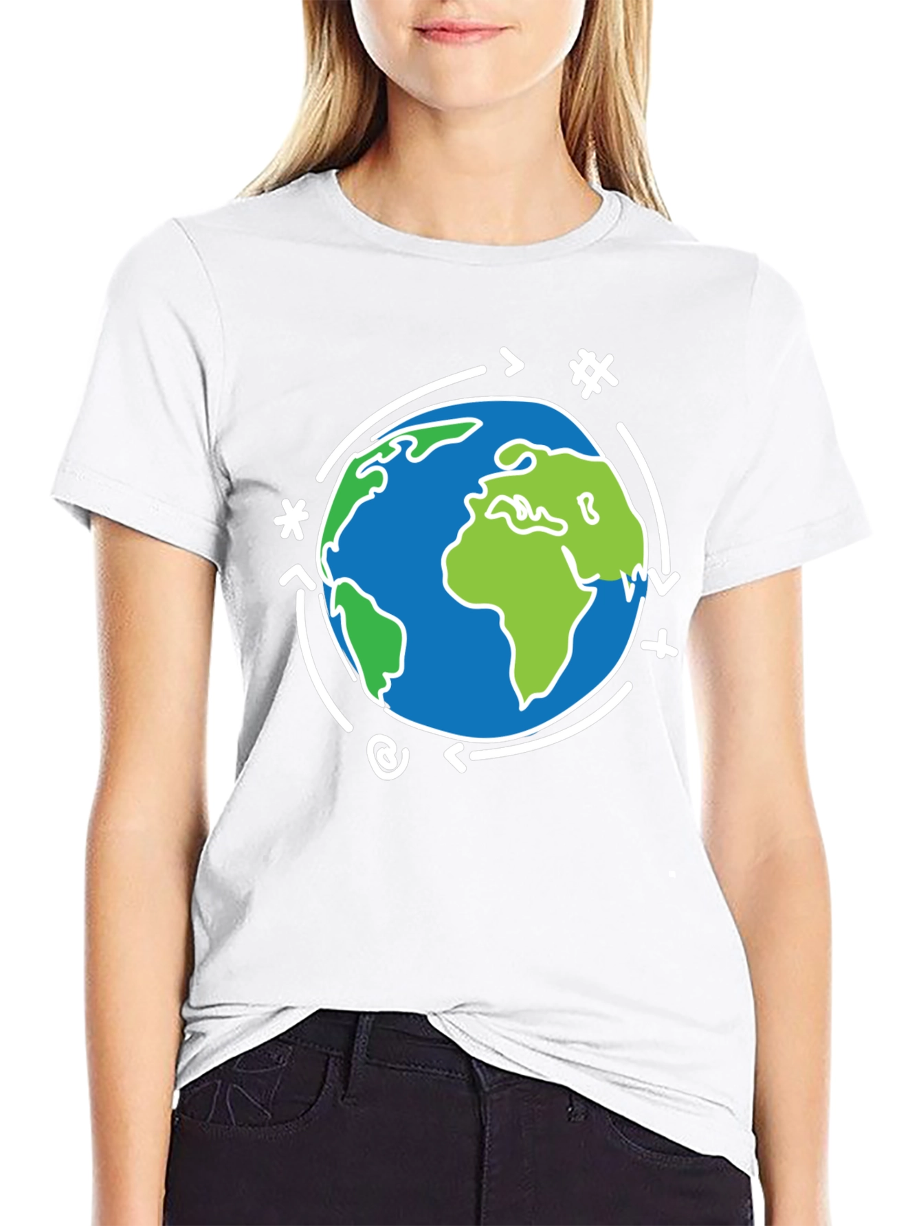 Earth Graphic Black T-Shirt