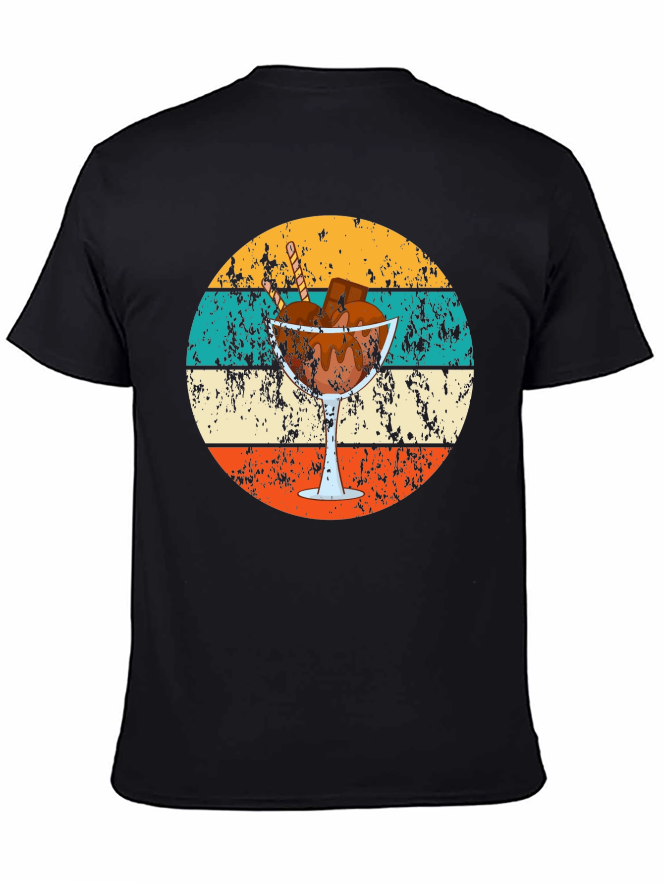 Retro Dessert T-Shirt - Chocolate Sundae Graphic Tee