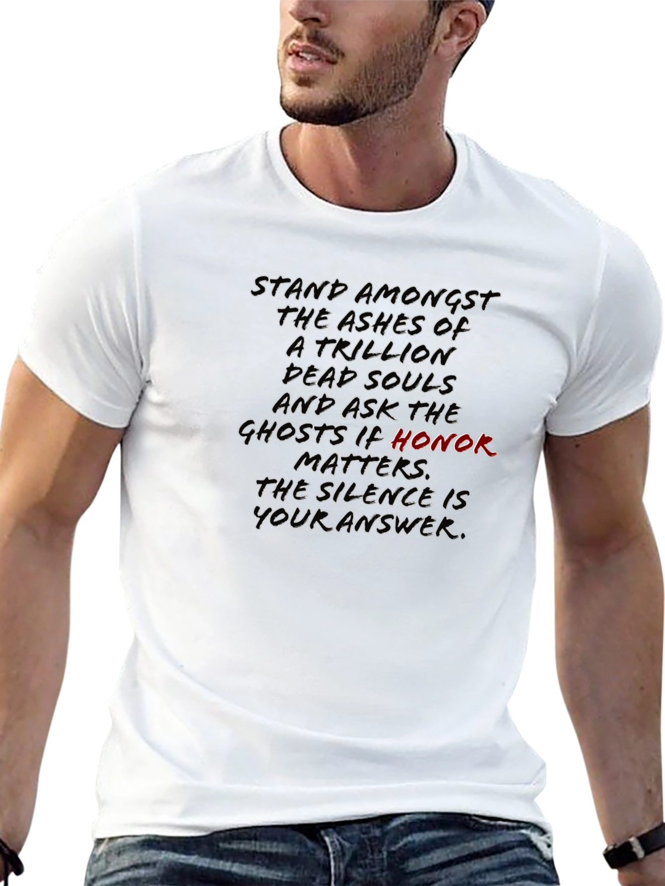 Honor Dead Souls Graphic Tee - Stand Amongst the Ashes