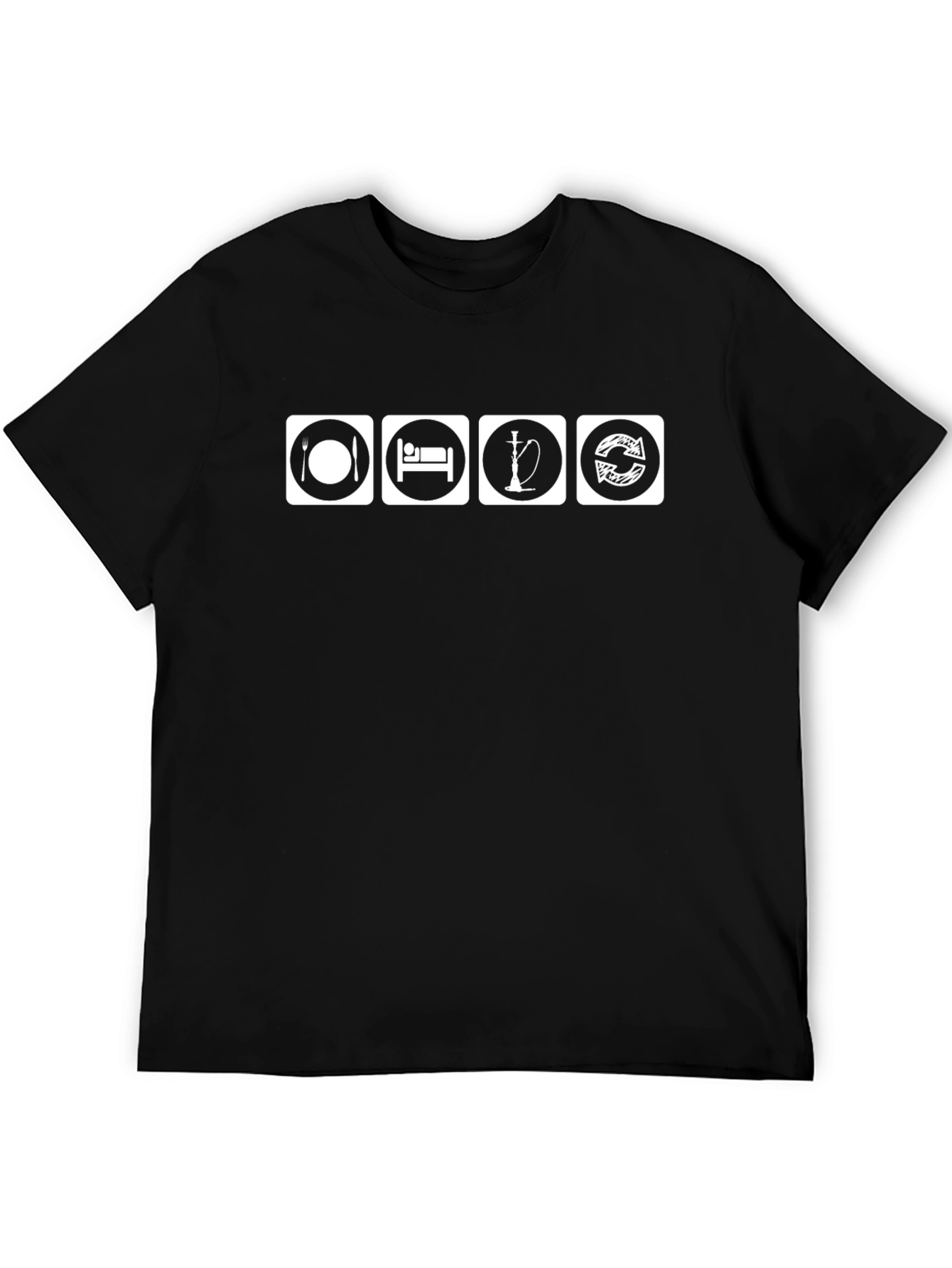 Eat Sleep Hookah Repeat Graphic Tee