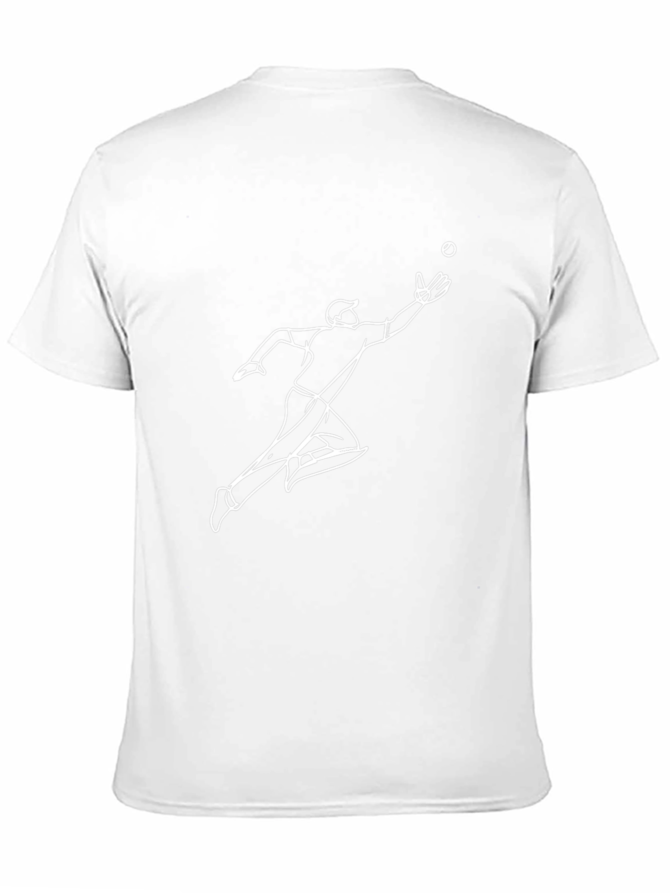 Graphic Print Black T-Shirt - Catch the Action