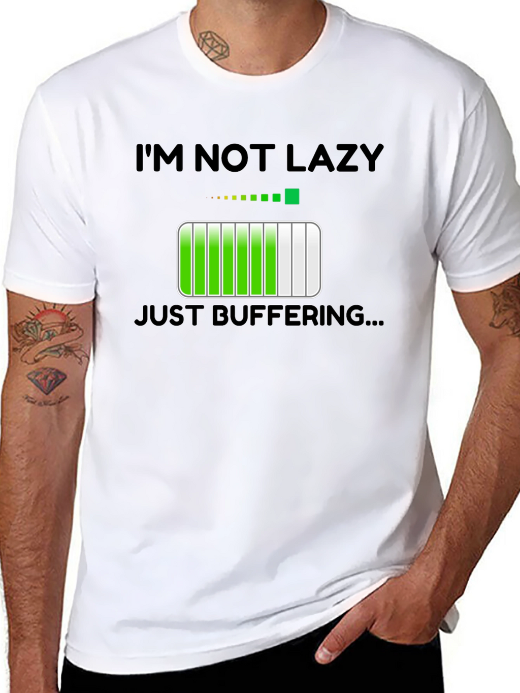 Im Not Lazy Just Buffering Funny T-Shirt
