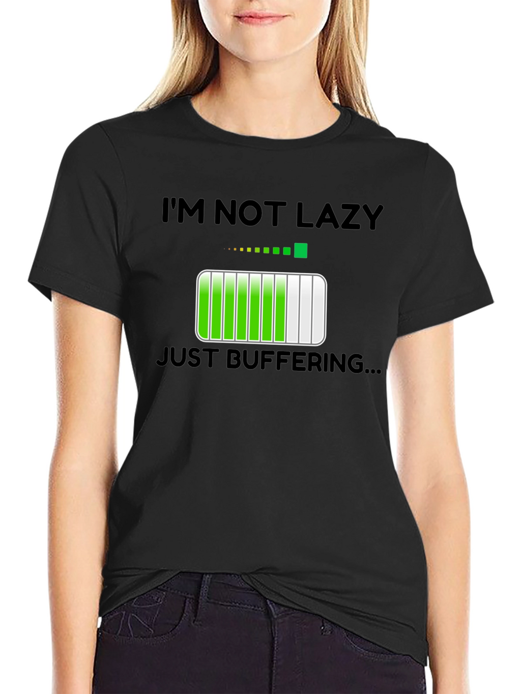 Im Not Lazy Just Buffering Funny T-Shirt