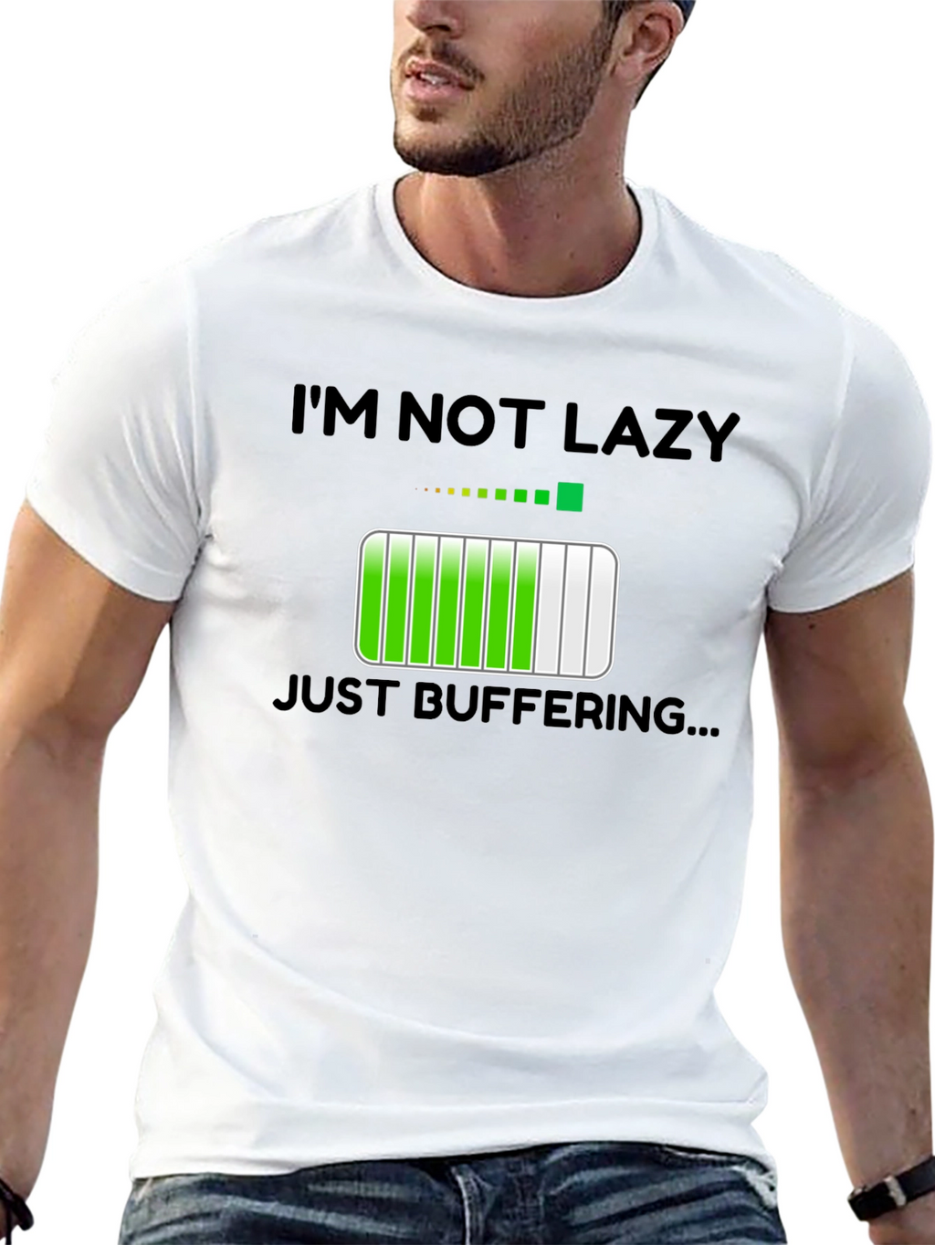 Im Not Lazy Just Buffering Funny T-Shirt