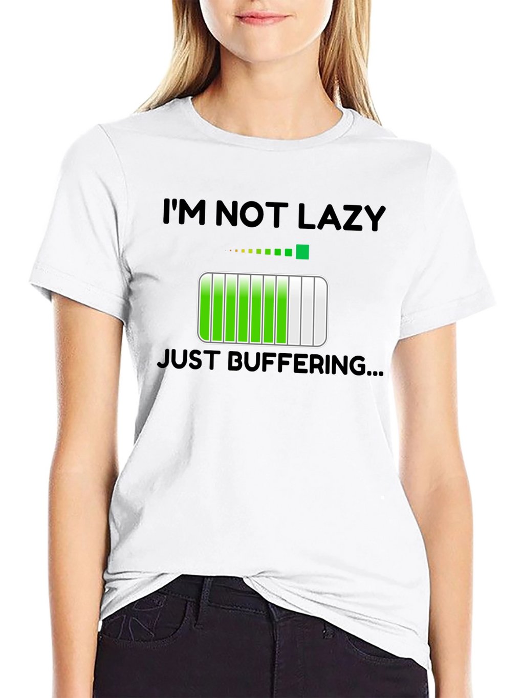 Im Not Lazy Just Buffering Funny T-Shirt