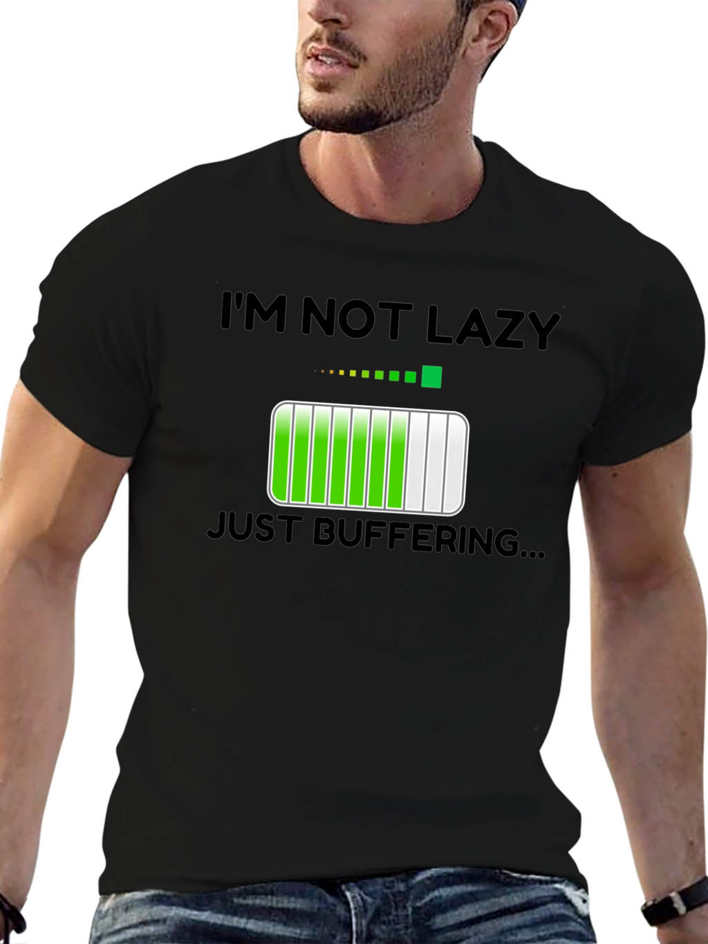 Im Not Lazy Just Buffering Funny T-Shirt