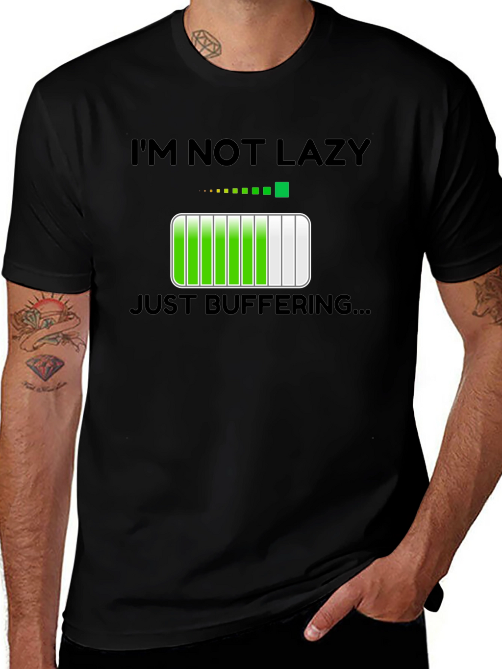 Im Not Lazy Just Buffering Funny T-Shirt