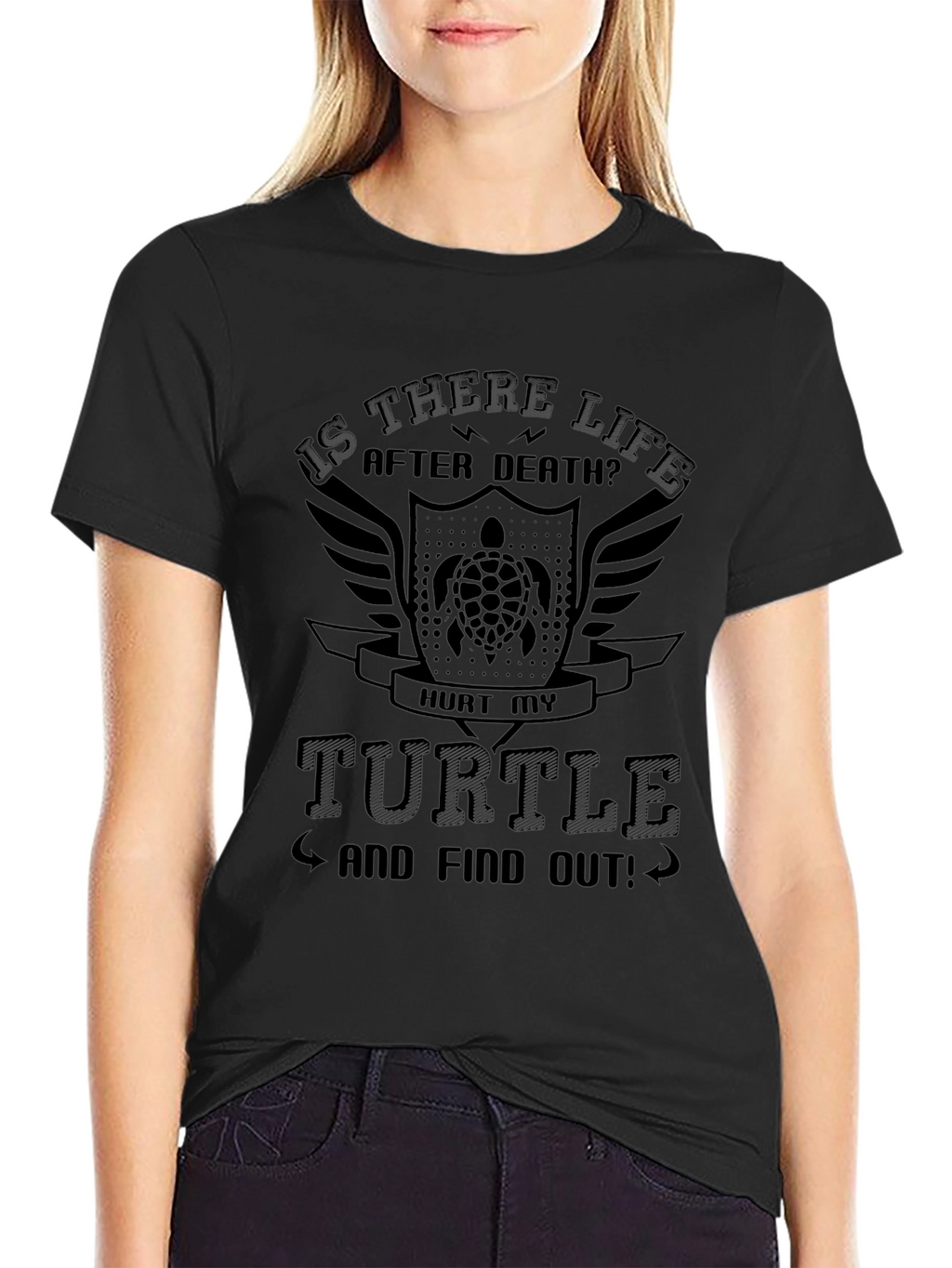 Is There Life After Death Turtle Graphic Tee