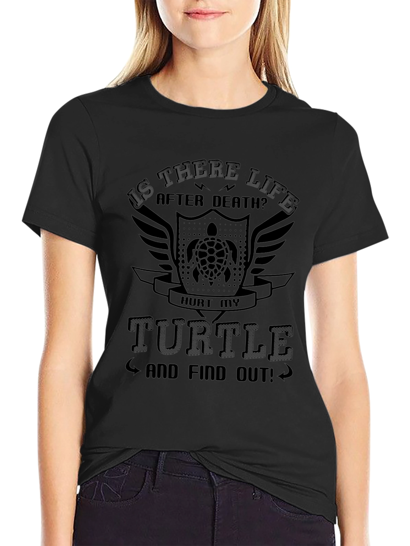 Is There Life After Death Turtle Graphic Tee