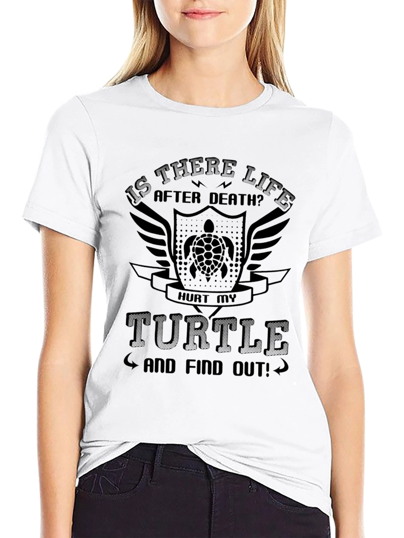 Is There Life After Death Turtle Graphic Tee
