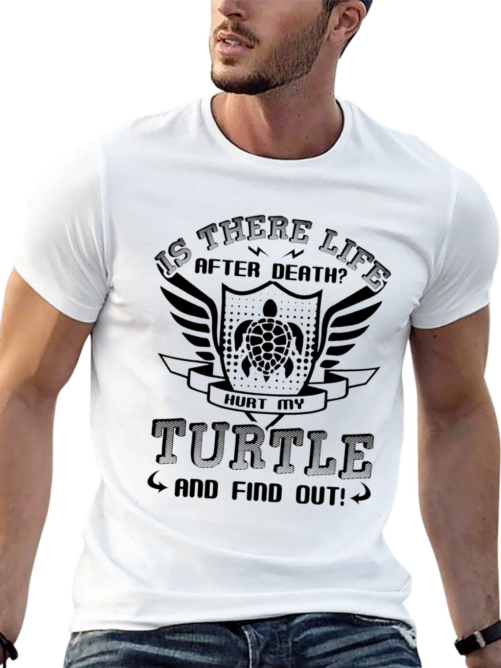 Is There Life After Death Turtle Graphic Tee
