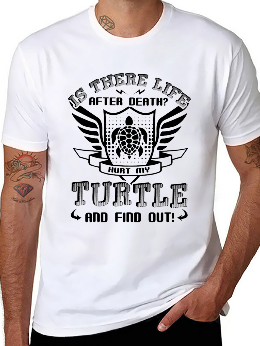 Is There Life After Death Turtle Graphic Tee