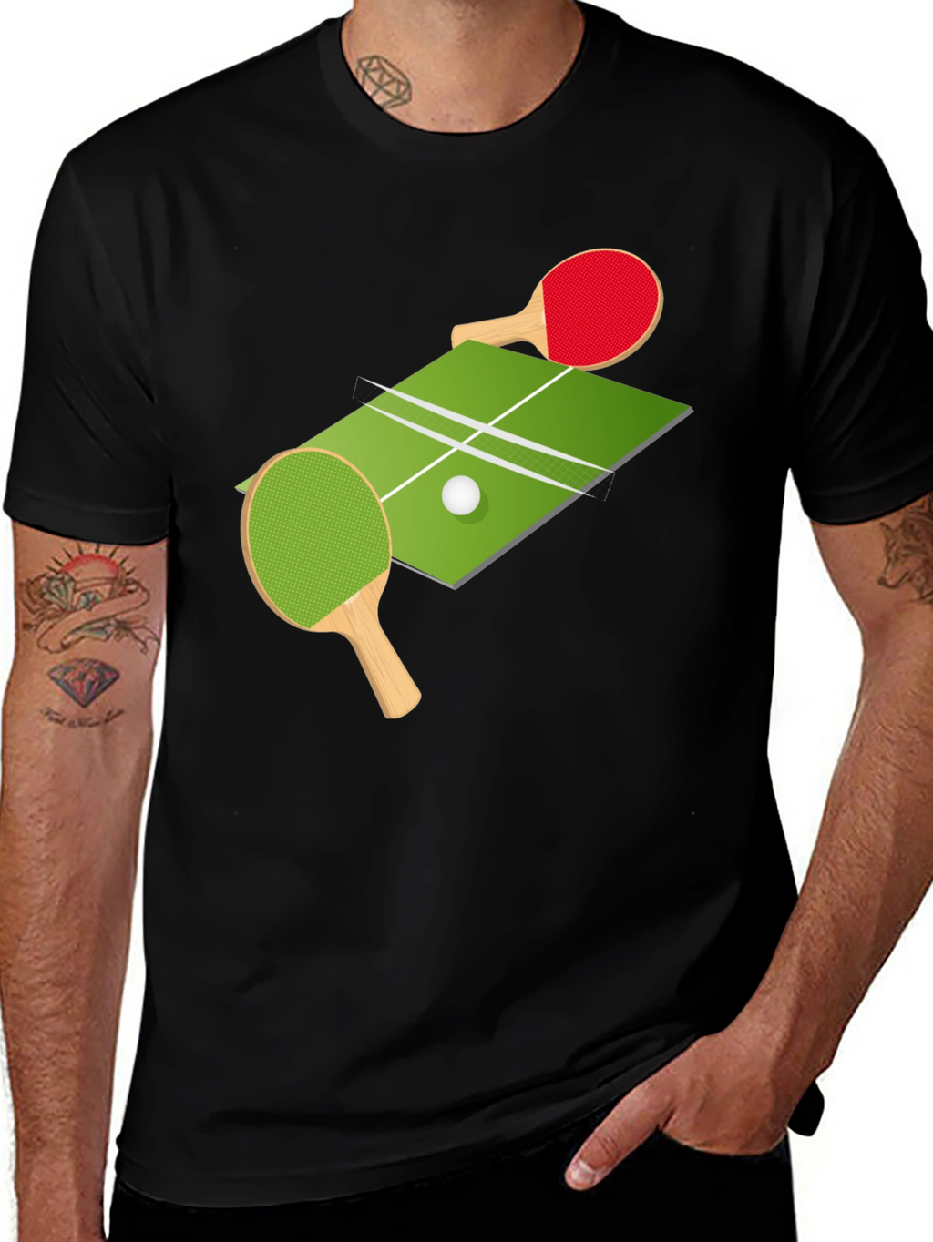 Ping Pong T-Shirt Table Tennis Graphic Tee