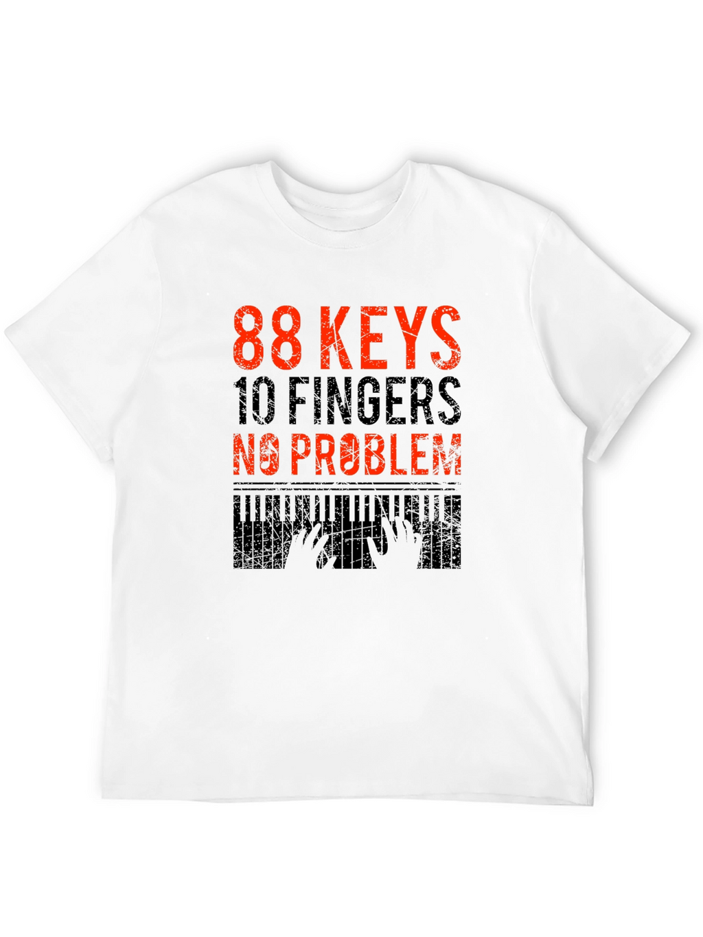 88 Keys 10 Fingers No Problem Graphic Tee