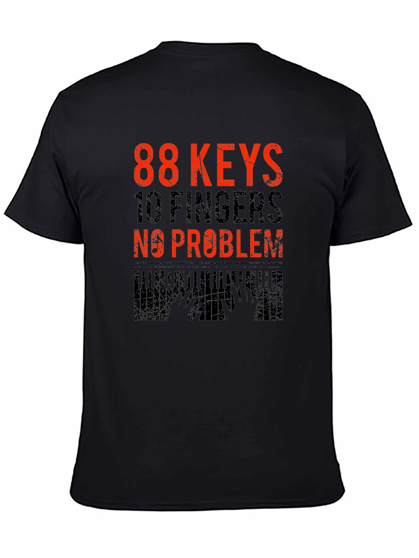 88 Keys 10 Fingers No Problem Graphic Tee