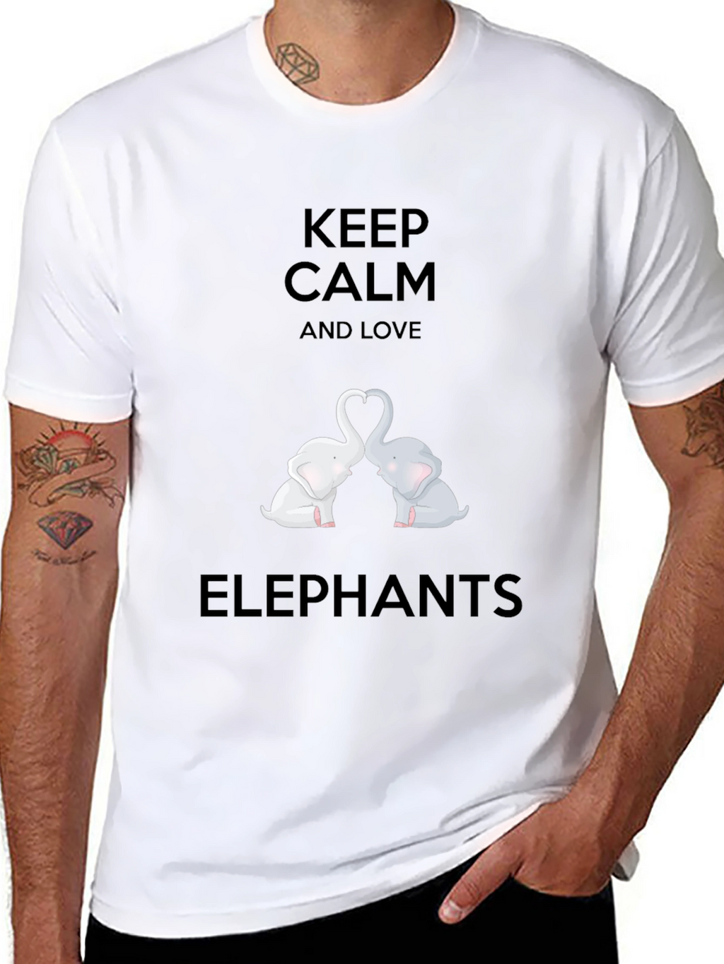 Keep Calm Love Elephants T-Shirt