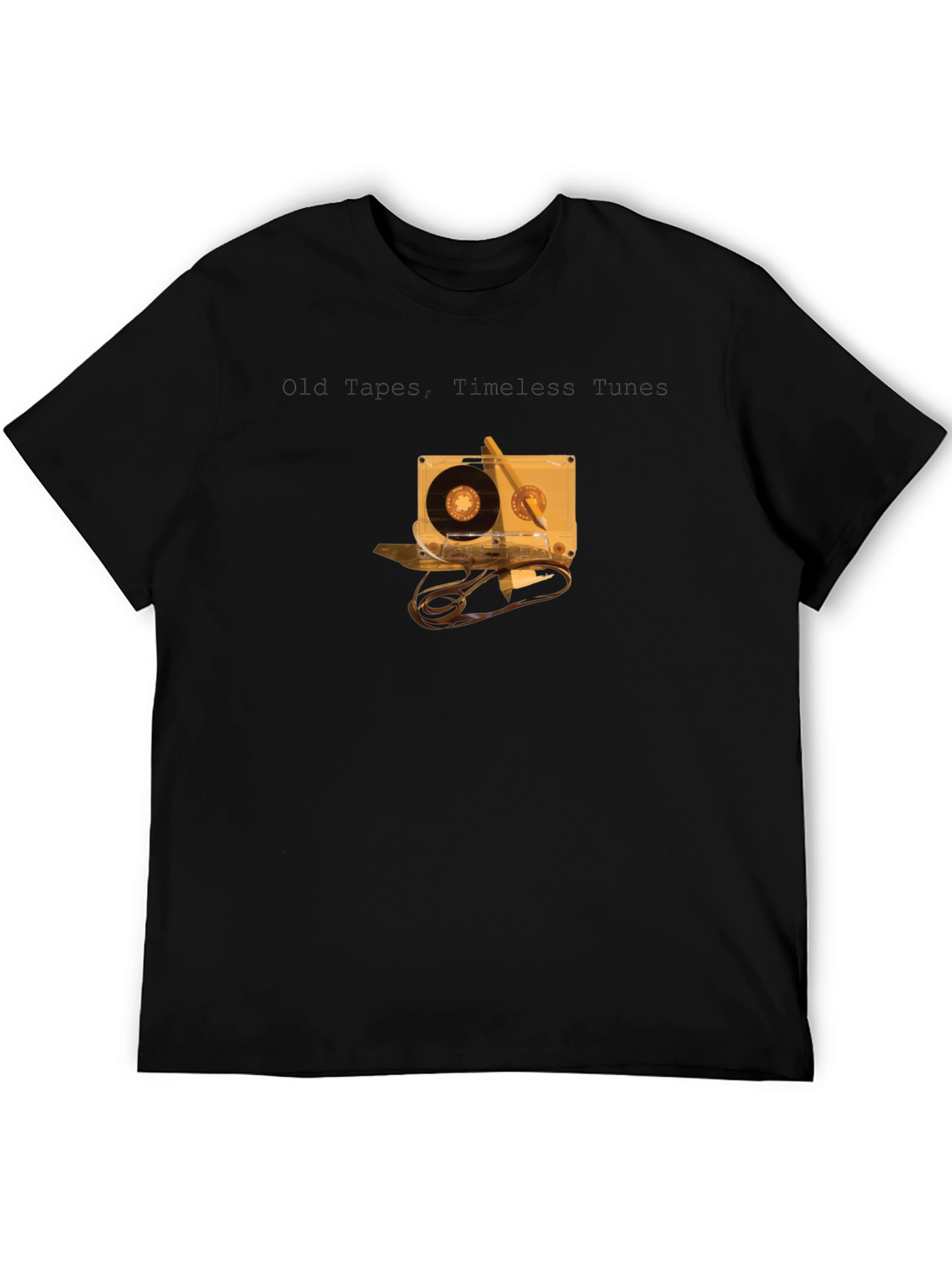Old Tapes Timeless Tunes Black T-Shirt