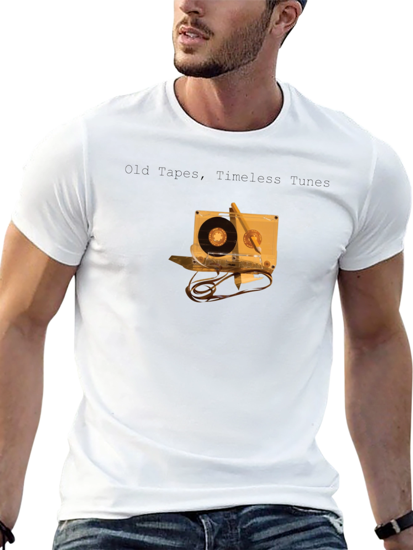 Old Tapes Timeless Tunes Black T-Shirt