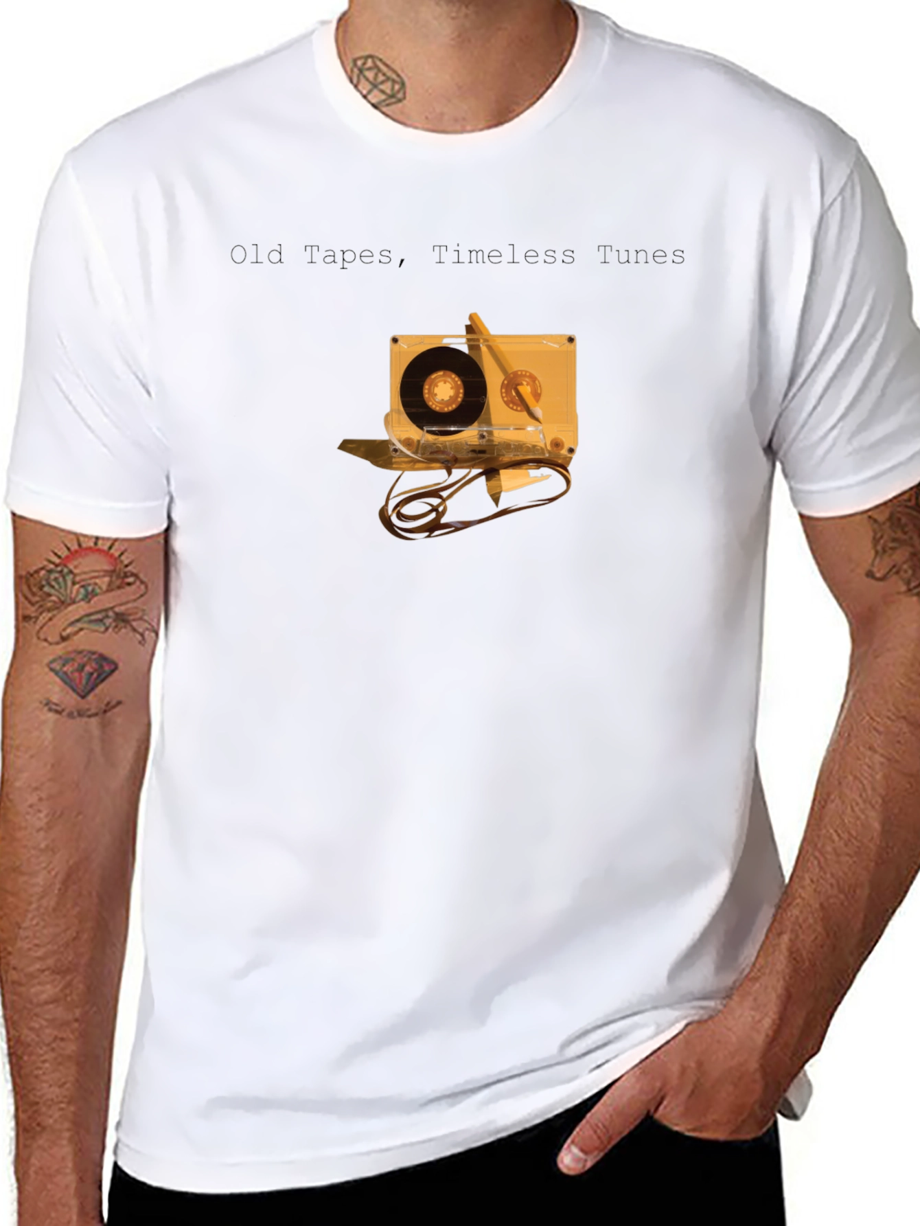 Old Tapes Timeless Tunes Black T-Shirt