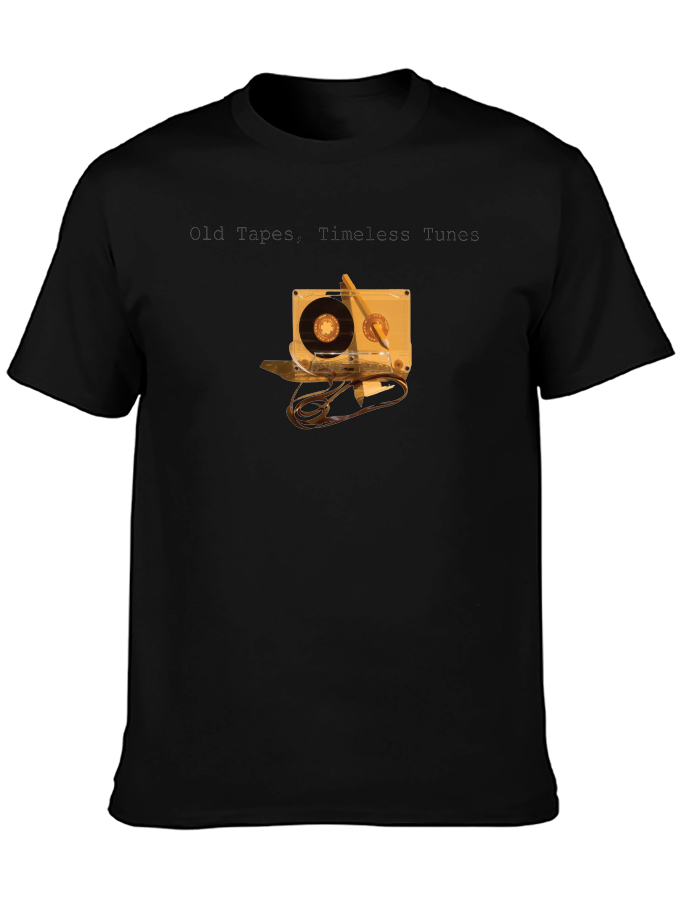 Old Tapes Timeless Tunes Black T-Shirt