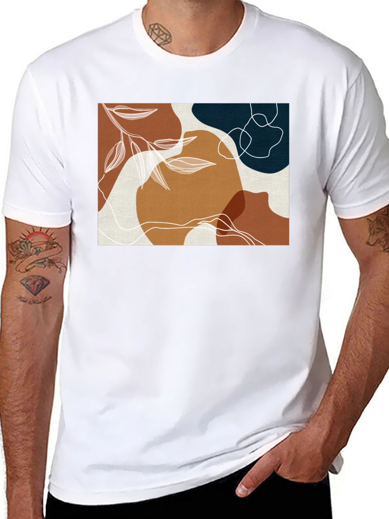 Abstract Art Graphic Tee - Modern Design