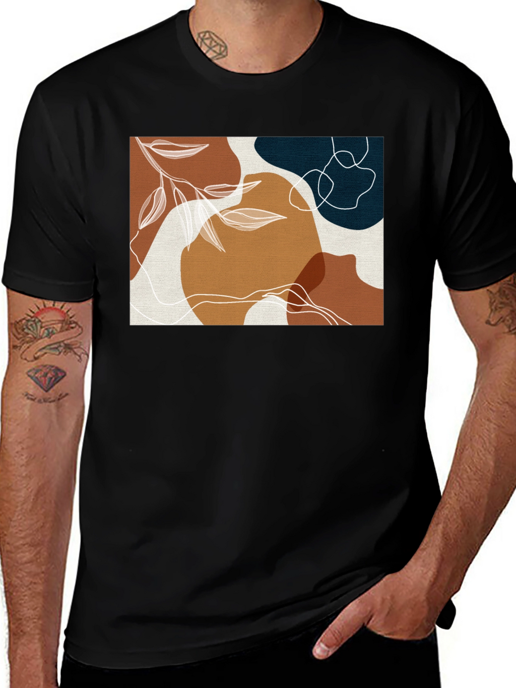Abstract Art Graphic Tee - Modern Design