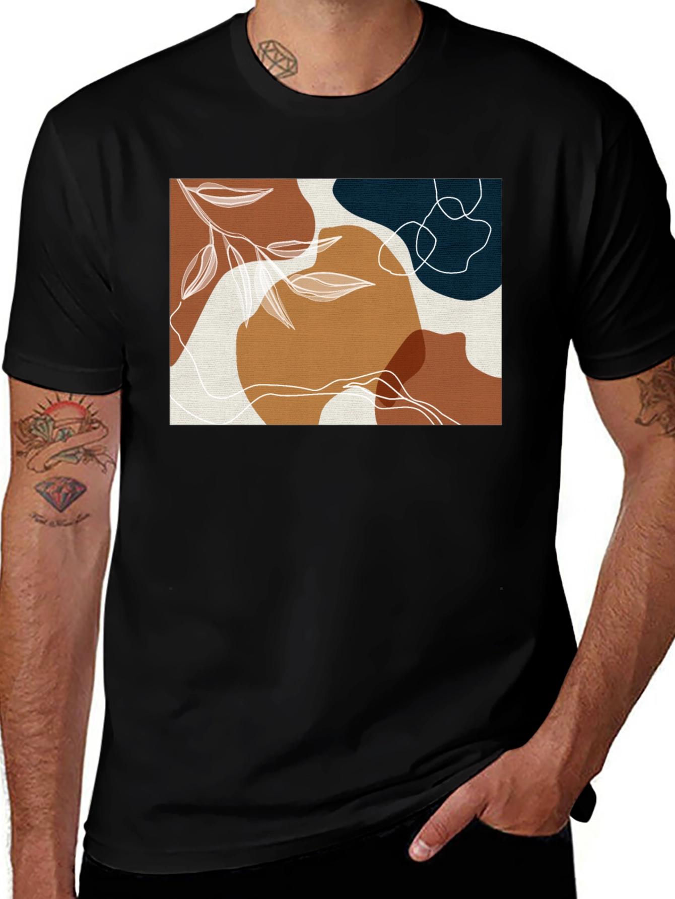 Abstract Art Graphic Tee - Modern Design