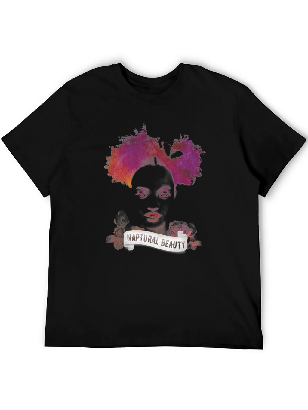 Naptural Beauty Graphic Tee - Black Unisex T-Shirt
